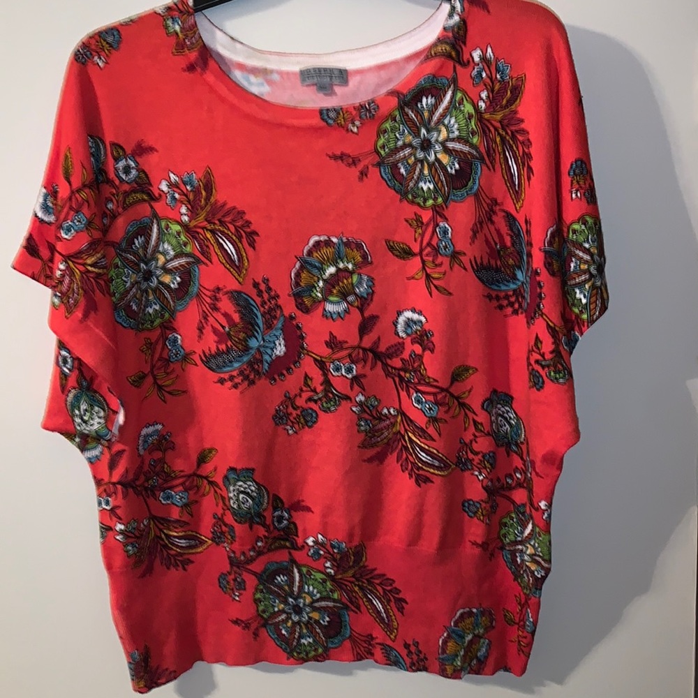 Red Joseph A Women’s sweater top, Size 2X